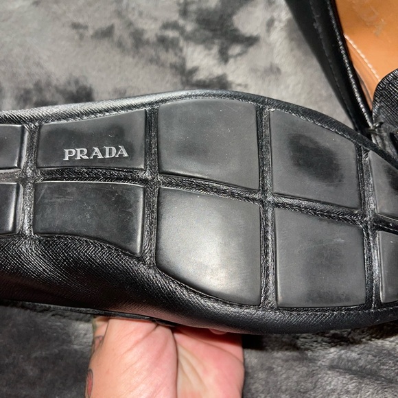 Mens Prada loafers authentic size 8-9 - Picture 4 of 5